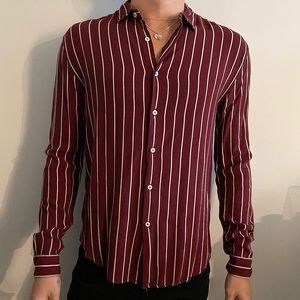 ZARA striped button up